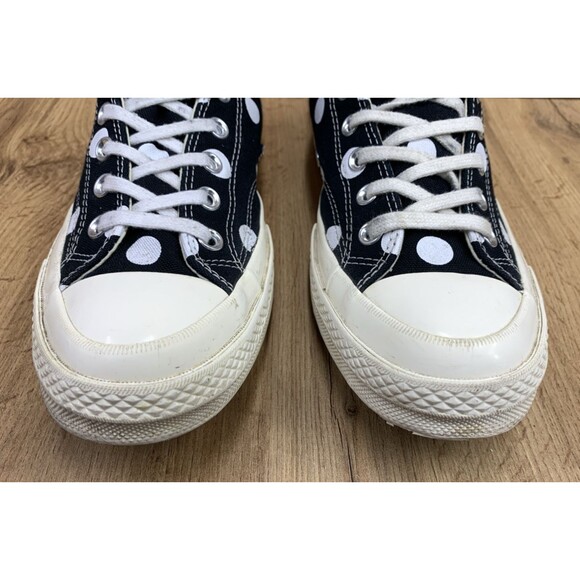 Converse Chuck 70 Hi Polka Dot Sneakers 157250C Comme des Garcons Play Size 9 - Picture 6 of 16